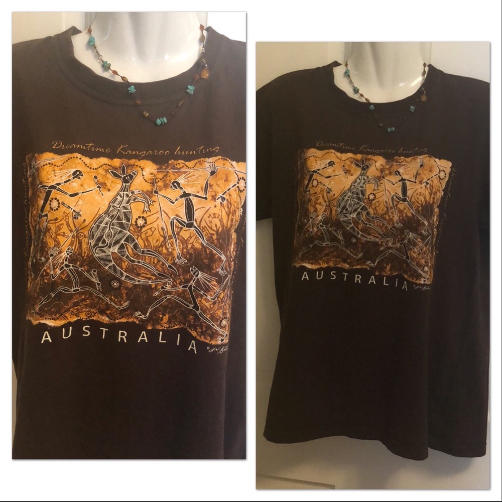 Awesome Aussie T-Dreamtime Kangaroo Hunting